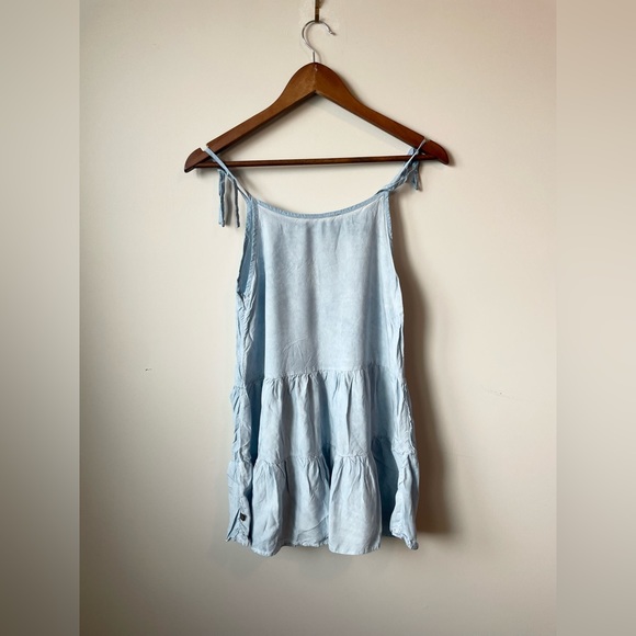 Light Blue Baby Doll Dress/Cover Up - Picture 4 of 4